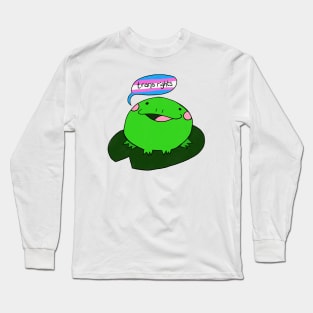 Froggy says Trans rights Long Sleeve T-Shirt